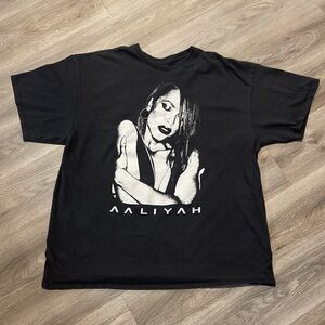 Ripple Junction Black Aaliyah Graphic Tee